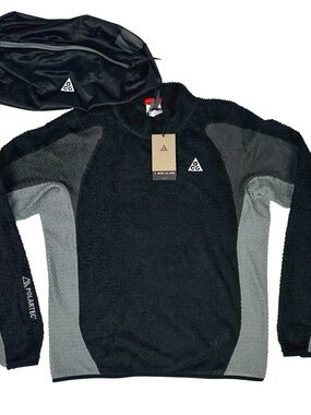 Nike ACG Wolf Lichen Polartec Long Sleeve Crew-Neck Top Mens Small IH1445-010